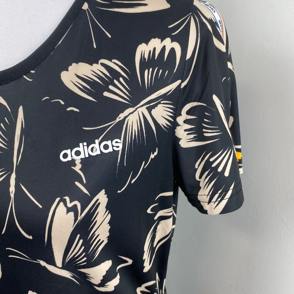 Adidas X Farm Rio Butterfly Athletic Tennis Dress In Black Medium - Picture 5 of 11